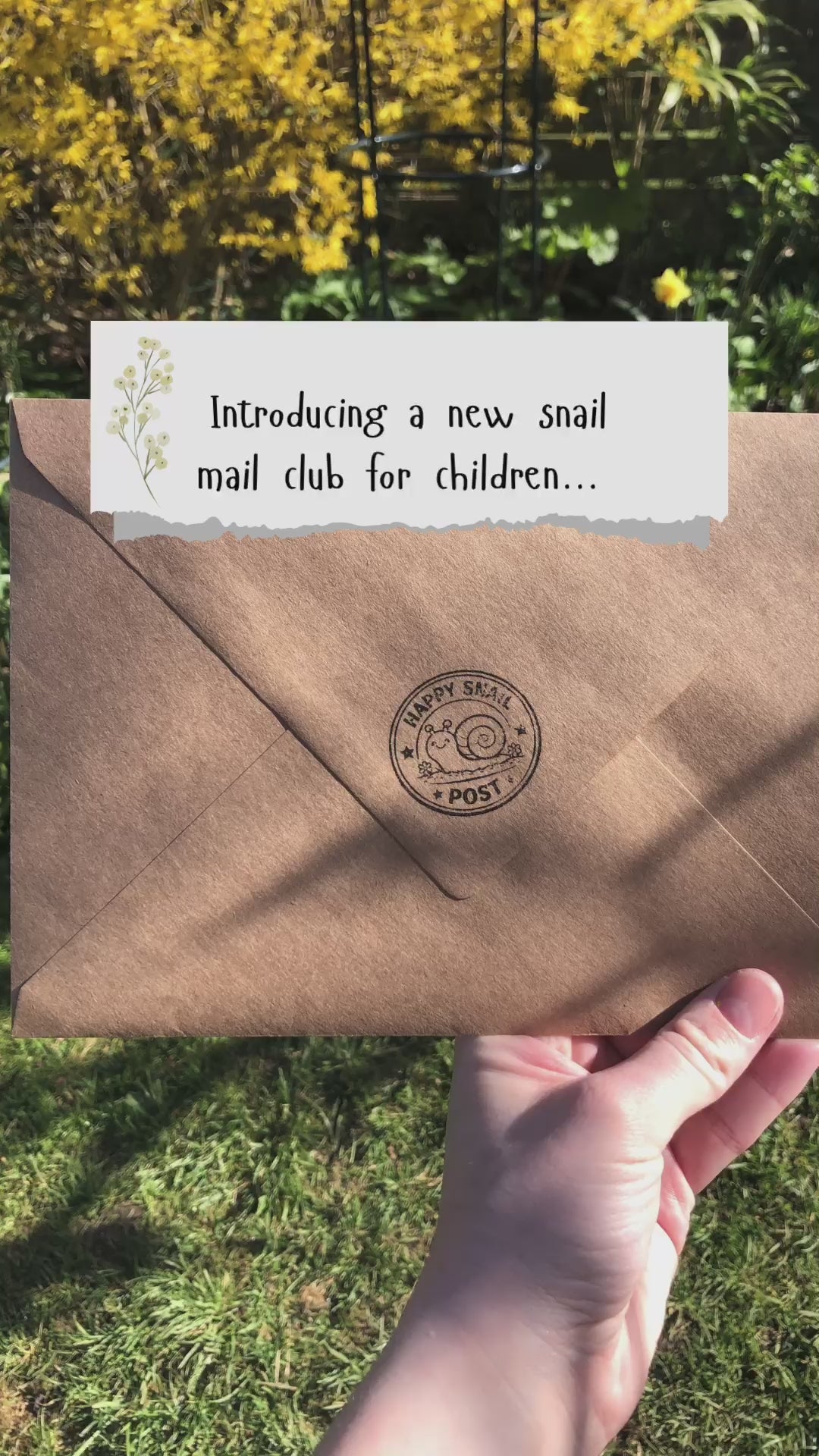 Happy Snail Post – Monthly Snail Mail Club for Children